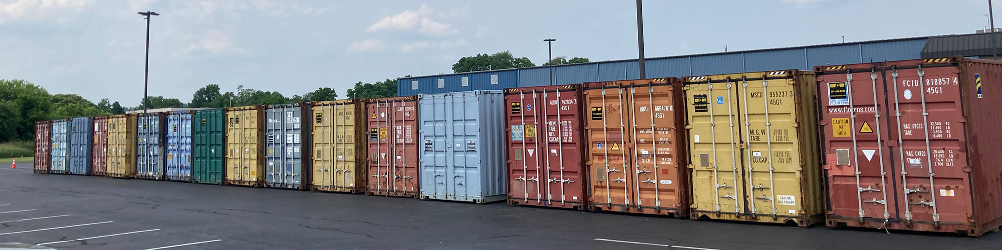 Storage containers for lease at GP Aggregate